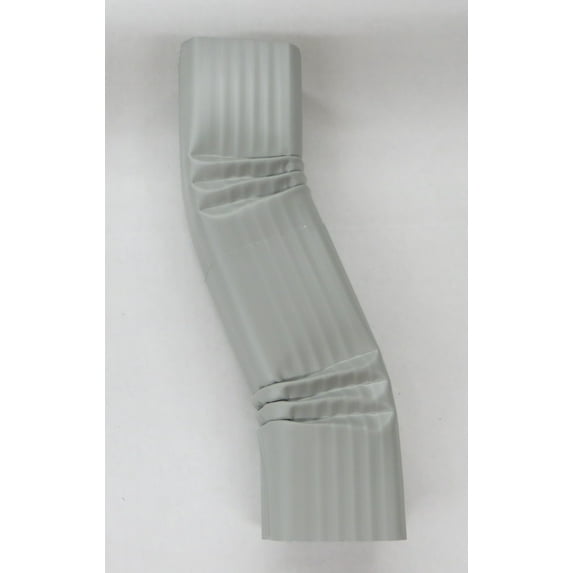 Aluminum Offset Downspout Elbow (3x4 B, PEARL GREY)