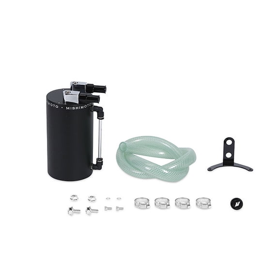 Aluminum Oil Catch Can - Large Wrinkle Black Mishimoto