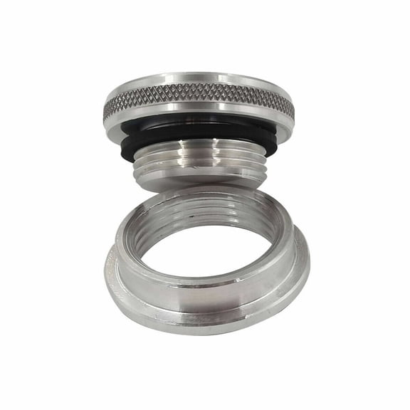 Aluminum Oil Filler Cap Weld On Bung Screw Cap Small CNC Gas Oil Tank Natural