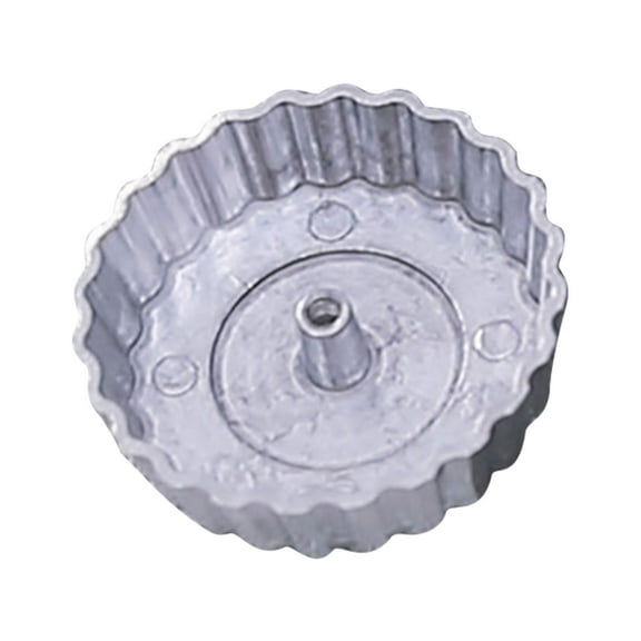 Aluminum Oil Fryer Tool for Shrimp Cake Radish Fritter Rosette Cookie Maker 4.7 Inch Detachable Wooden Handle Frying Mold Multipurpose Kitchen Baking Gadget for Home Cooking Snack Making