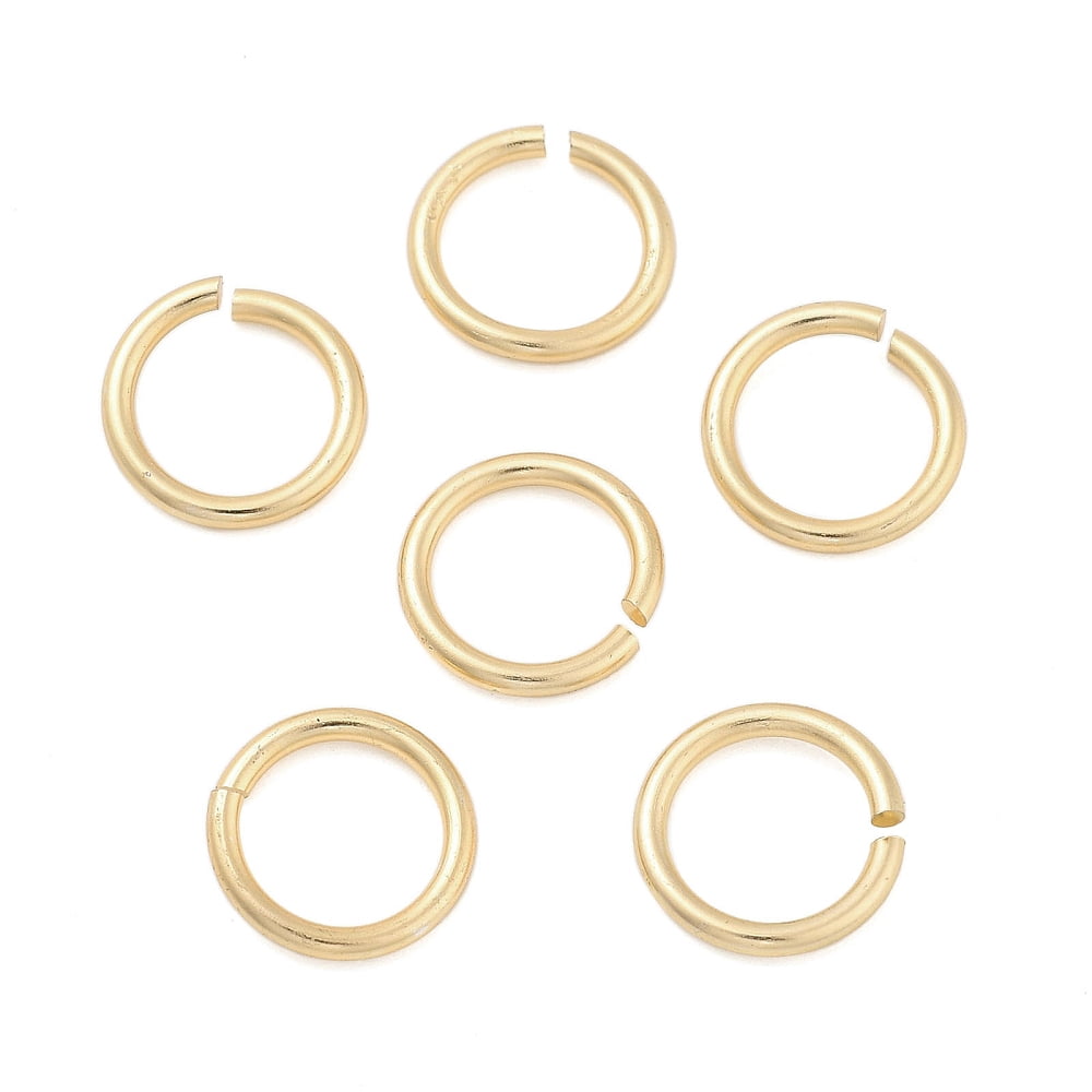 Aluminum Open Jump Rings Round Ring Light Gold 11x1.5mm Inner Diameter: 8mm