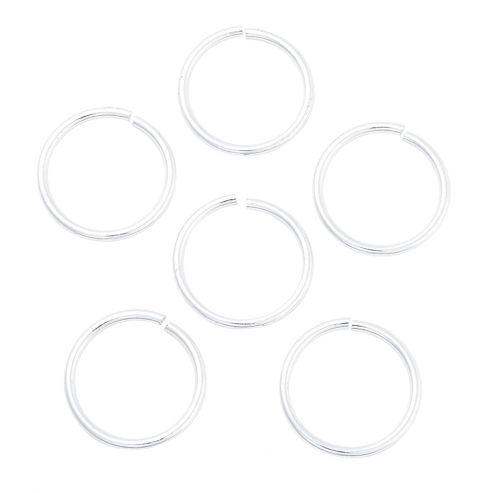 Aluminum Open Jump Rings Round Ring Silver 24x2mm Inner Diameter: 20mm