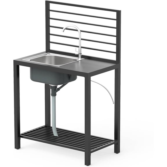 Aluminum Outdoor Kitchen with Food - Safe Surface / Modular Pieces for Custom Patio Kitchen