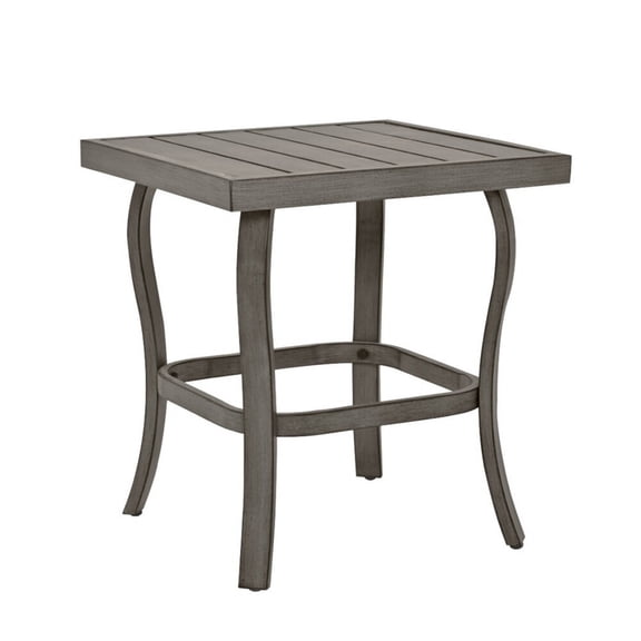 Aluminum Outdoor Patio Side Table, Small Weather-Resistant End Table for Garden, Balcony, Backyard