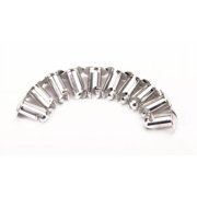 Speedway Motors Aluminum Oval Head Quarter-Turn Fasteners 5/16 Inch Size .500 Inch Grip Length Panel Retainers for Body Panels Hoods and Doors 10 Pack