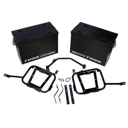 Aluminum Panniers with Pannier Racks Large Black Compatible With Yamaha TENERE 700 2021-2022
