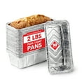 thumbnail image 1 of Aluminum Pans Bread Loaf Pans (30 Pack) 8x4 Aluminum Loaf Pan - 2 Lb Bread Tins, Standard Size, Compatible with Roadpro 12 Volt Portable Stove - Perfect for Baking Cakes, Bread, Meatloaf, Lasagna, 1 of 7