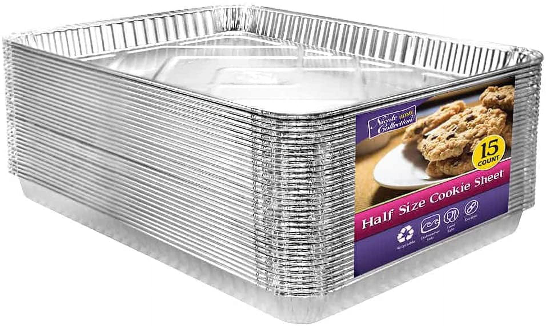 FSUON 12 Pack Half Size Baking Sheet Pan, Aluminum Commercial Cookie Sheet  Pan, Durable & Anti-Stick 18”x 13”