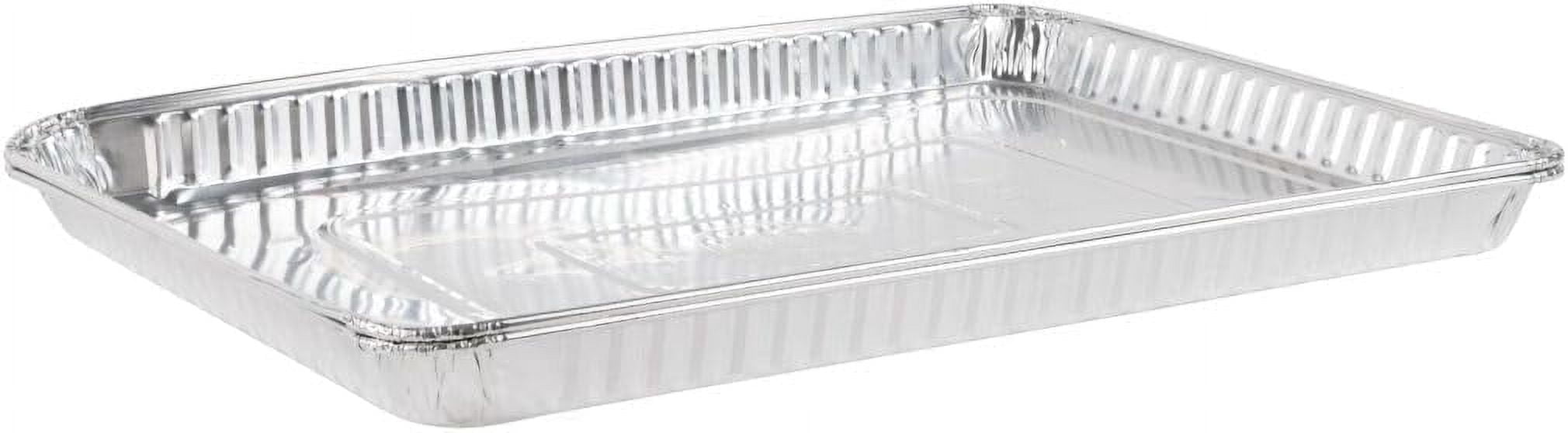 EcoQuality Half Size Aluminum Baking Sheet Pan, 17.75 x 12.75 Inches, Rectangular Bakeware for Cookies Cakes Pastries and Pizza, 10 Pack
