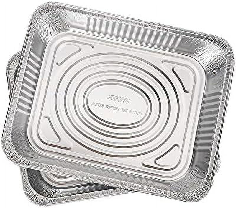 Aluminum Pans Trays 10 Pack 3 Liter Disposable Baking Takeout