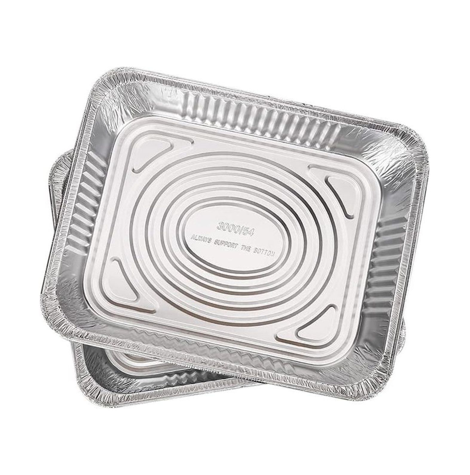 Aluminum Pans Trays 20 Pack 3 Liter Disposable Baking Takeout