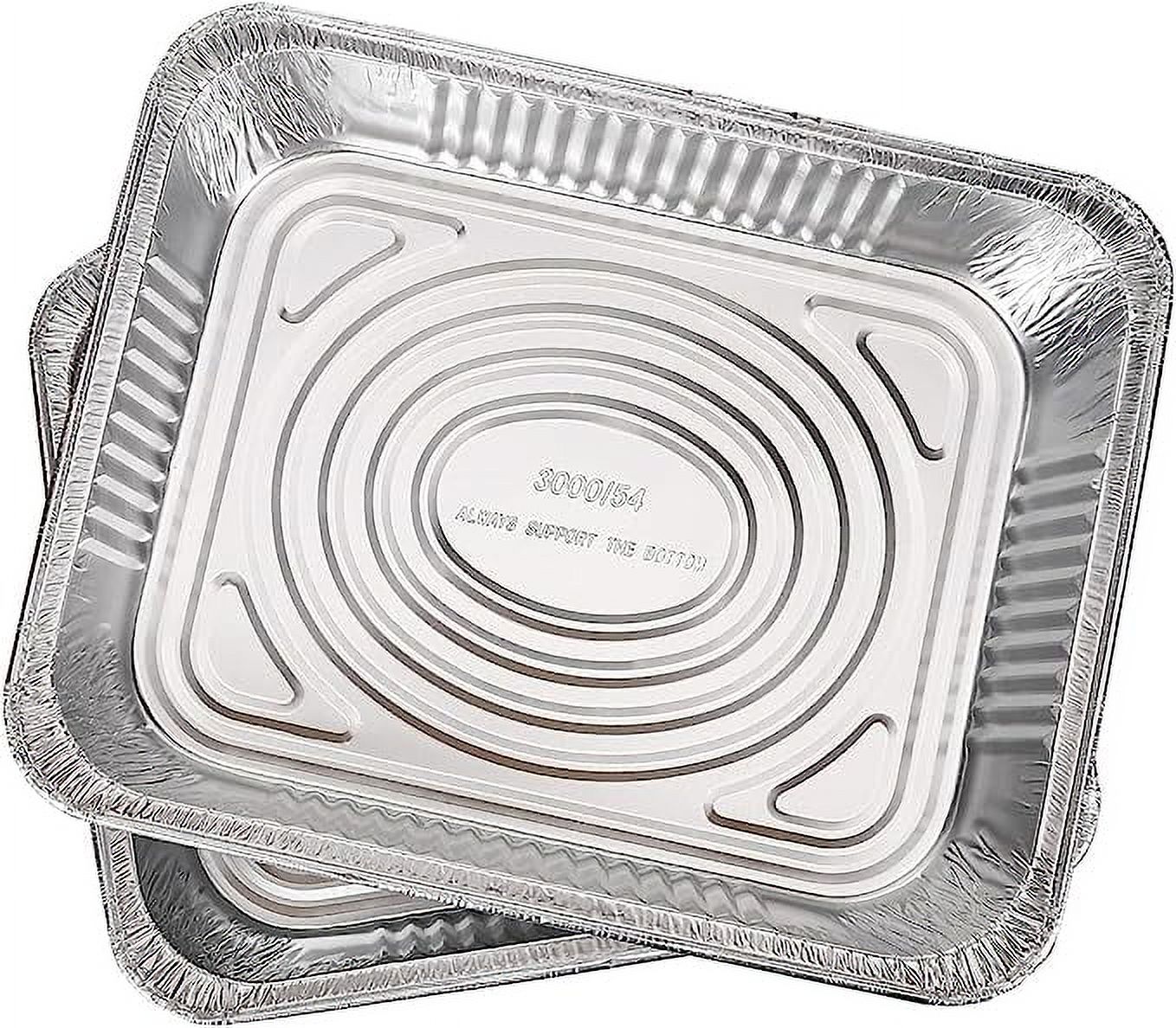 Aluminum Pans Trays 9"x13" inch Half Size Disposable Containers Pack