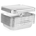 Aluminum Pans Trays With Aluminum Lids 20 Pack 3 Liter 9"x13" Inch