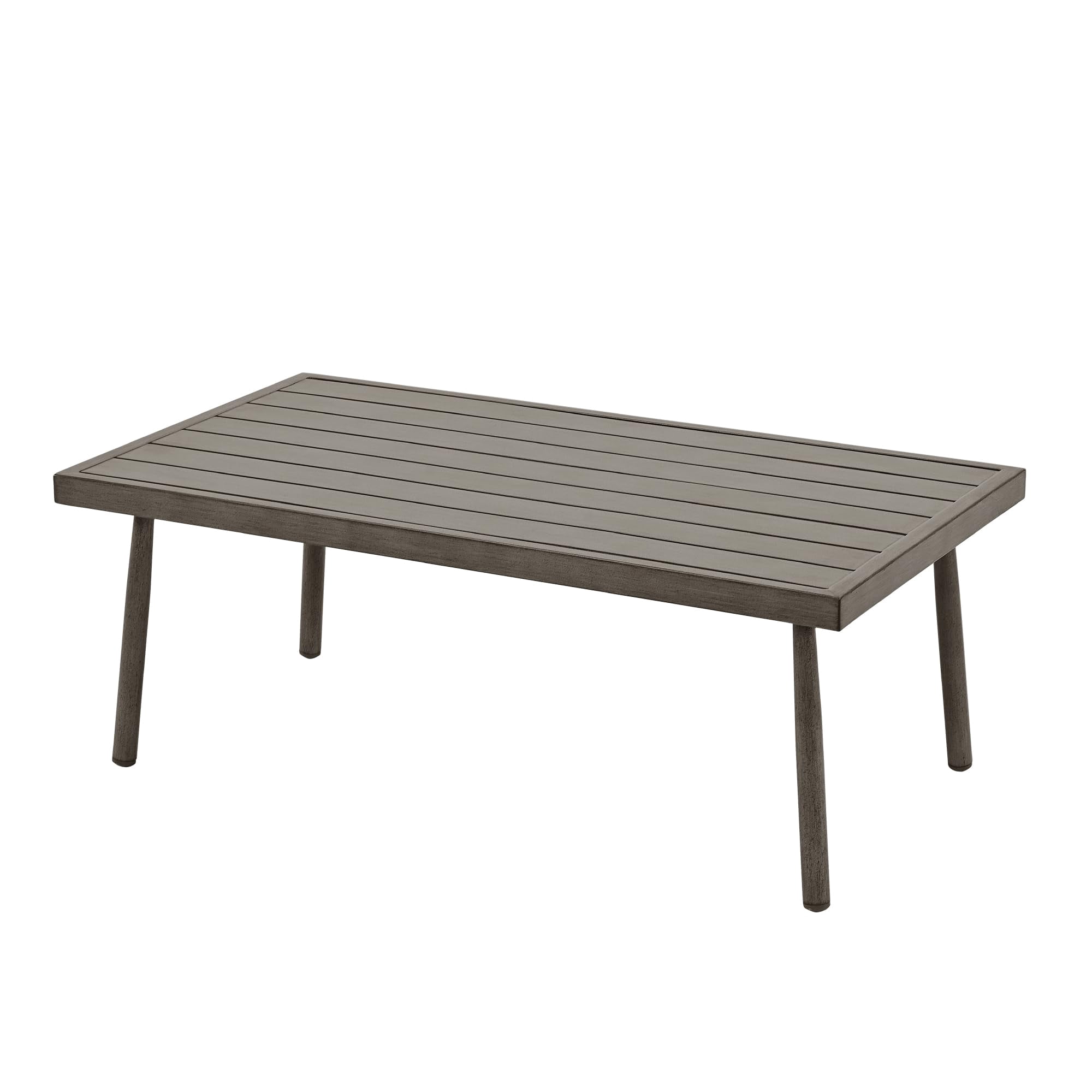 Aluminum Patio Outdoor Rectangle Coffee Table for Patio, Waterproof and Rustproof