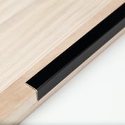 Aluminum Peel and Stick L Molding Corner Guards with 90  Angle for Wall Door Frame Cabinet Baseboard Protection and Decoration, 35.4in x 0.8in 3Pcs