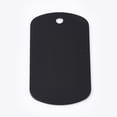 thumbnail image 1 of Aluminum Pendants Blank Tags Rectangle Black 50x29x1mm Hole: 3.5mm, 1 of 1