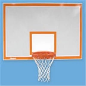 Aluminum Perforated Backboard - White - 42in. x 72in.