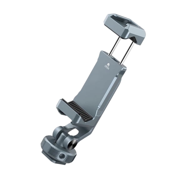 Aluminum Phone Mount with 180° Double Cold Shoe Mounts & Not Slip Simple Installation for Phones OS Systems