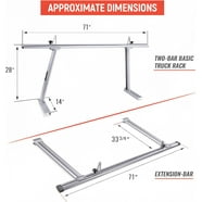 Kreboc Universal Adjustable Ladder Racks, Heavy Duty Metal Cargo Racks ...