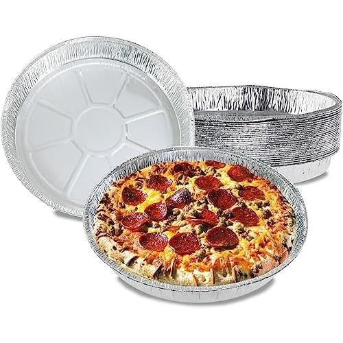 Aluminum Pie Pans Disposable Pizza Holder Tins 25Pc 12In Disposable