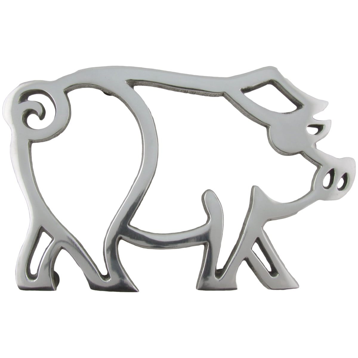 Aluminum Pig Kitchen Trivet Holder Aluminum Pig Kitchen Trivet Holder
