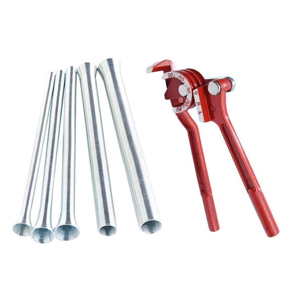 Aluminum Pipe Bender Manual Operation 1/4" 5/16" 3/8" 180 Degree For Metal Conduit Copper Tubing Tasks