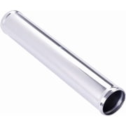 Aluminum Pipe Tube Intercooler Hose OD51mm2", 6061 Aluminu Air Intake Tube, Length 11.8" 300mm, Thickness 2mm Silver Aluminum Alloy Exhaust Pipe