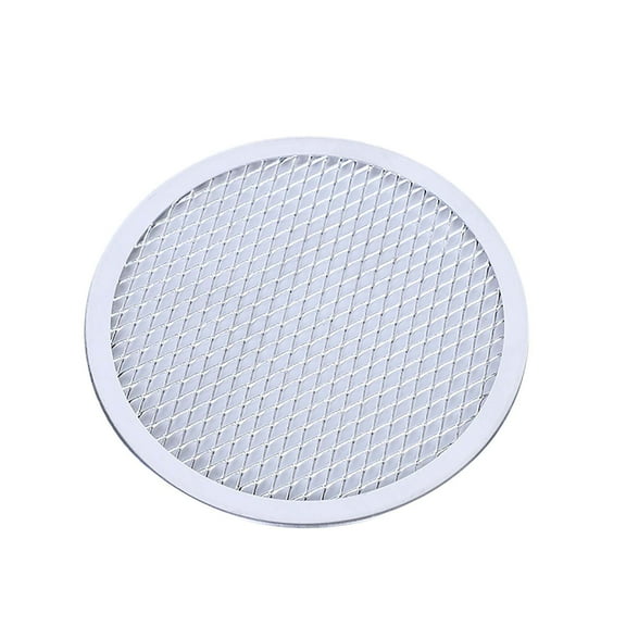 Aluminum Pizza Mesh Baking Pan - Crispy Crust, Faster Bake, Durable & Versatile for Pizza, Bread & Rolls - 8 Inch