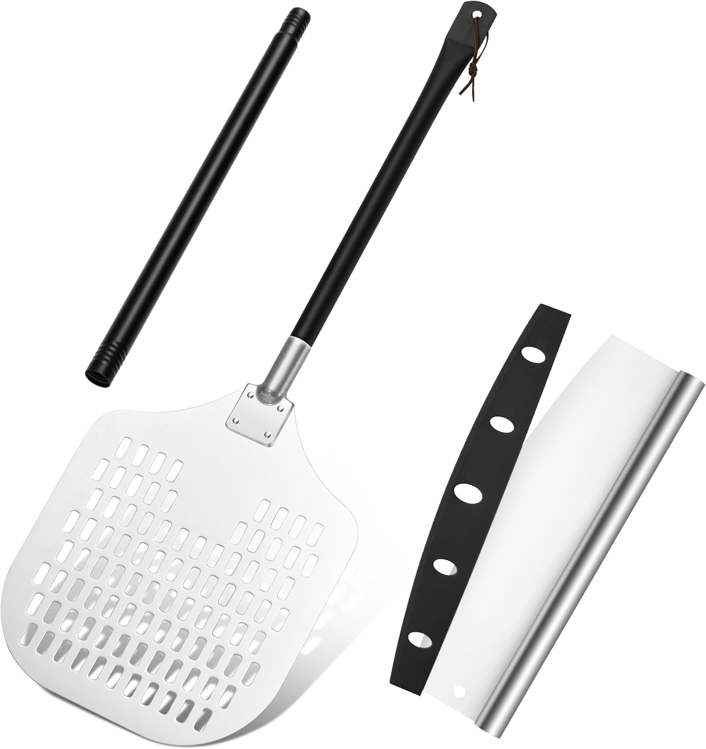 Aluminum Pizza Peel Spatula Set, 12 Inch Pizza Paddle Shovel, 14 Inch ...