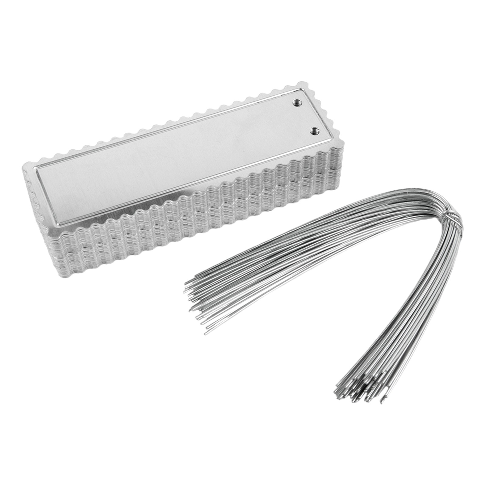 Aluminum Plant Labels Double Sided Metal Labels Tree ID Tag Waterproof iron wire