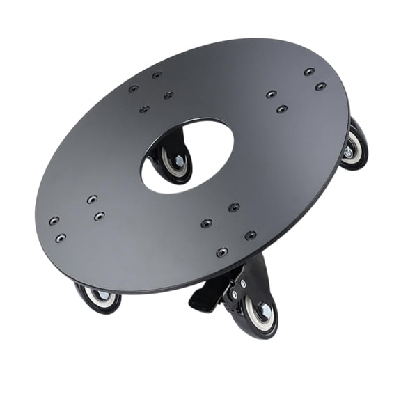 Aluminum Plant Roller Base with Double Bearing Wheels, 12 14 16 Inch Round Pots Stand for Easy Movement, 500lbs Load