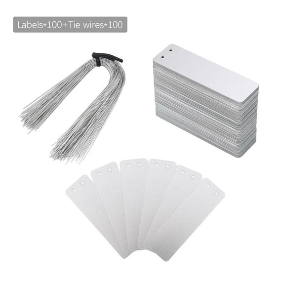 Aluminum Plant Tags Metal Plant Tags With Double Sided Metal Wires For Plant Markers,Tree Labels,Outdoor And Greenhouse Identification