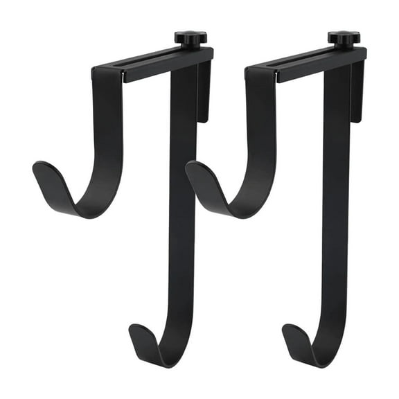 Aluminum Pool Pole Hanger Hook for Fence & Wall | Rust-Resistant Storage Organizer for Telescopic Poles, Skimmers, Brushes & Garden Tools | 2-Pack