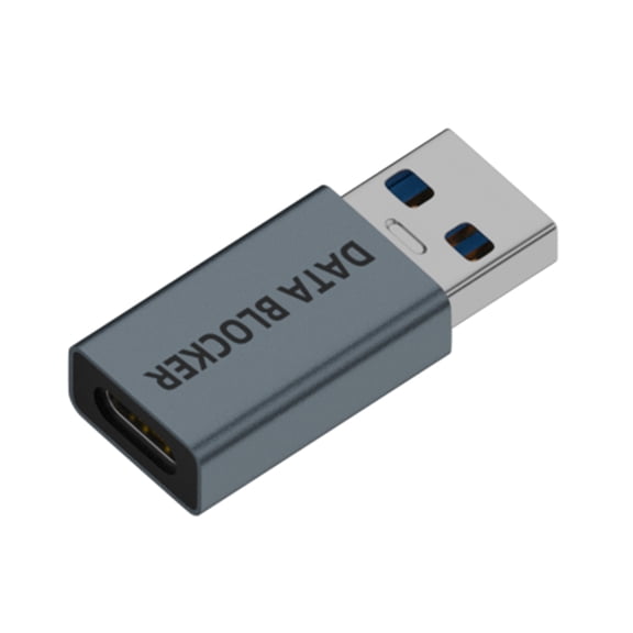 Aluminum Portable USB Data Blocking Secure Charges Only Function for Phones Tablets Laptops Travel Friendly