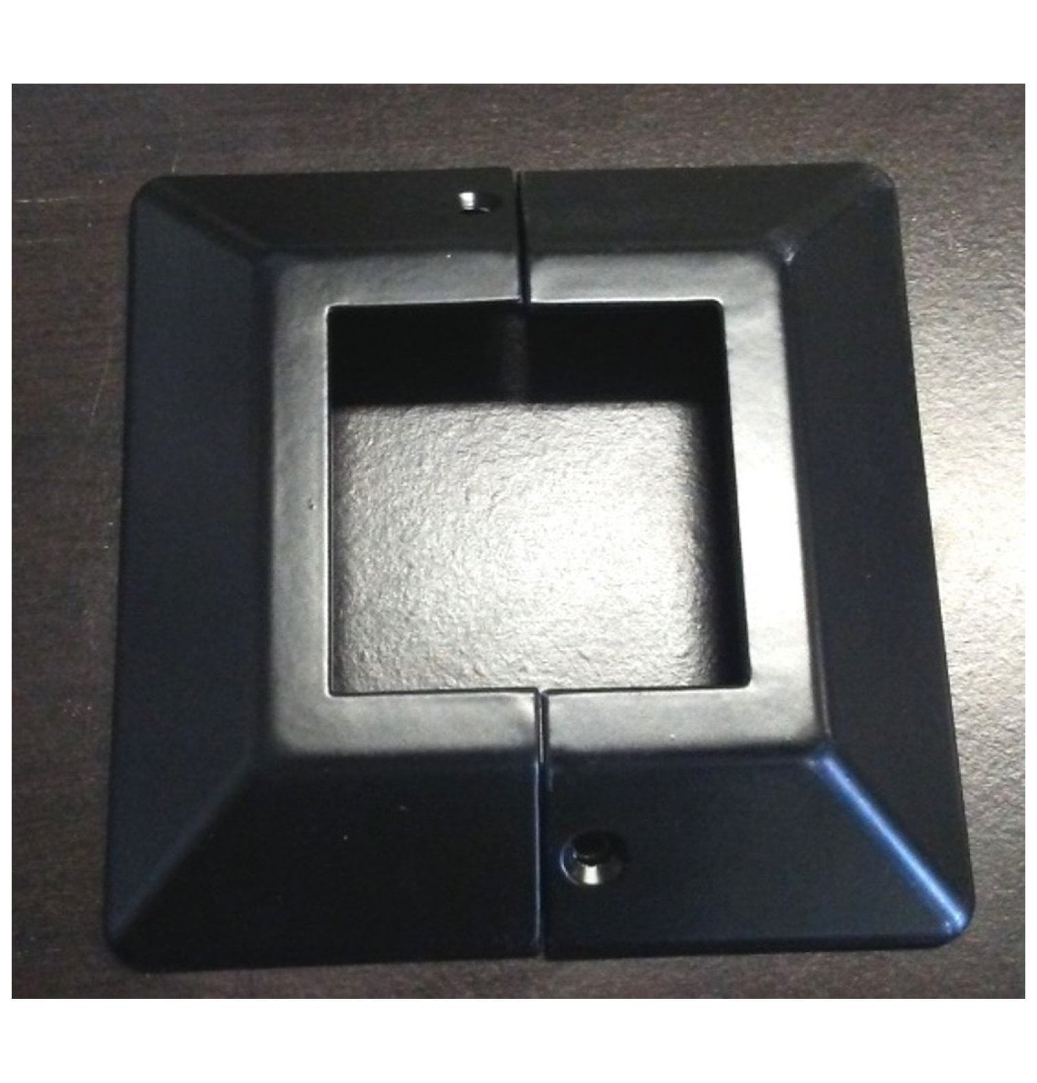 Aluminum Post Base Cover - 6 Pack 2 Inch Post Caps Low Profile Black ...