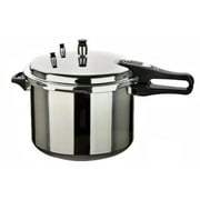 Aluminum Pressure Cooker 70% Faster UL Approved 7-Liter Medium W/Extra Gasket Secure Autolock Handle Zoodpaz Gas Electric Ceramic