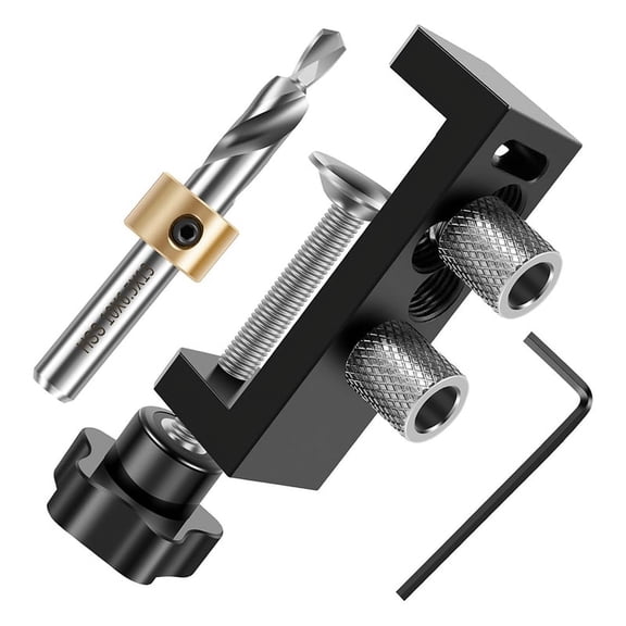 Aluminum Profile Drilling Jig, Aluminum Profile Drill Guide with Sliders Punching Auxiliary Tool