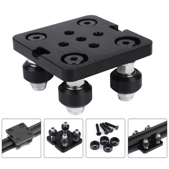 Aluminum Profile Pulley System for Printers Slot Gantry Plate with Pulleys Easy Installation for DIY CNC