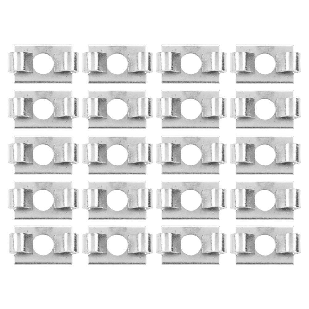 Aluminum Profile Spring Connectors, 20Pcs, 30 SeriesSlot 8, Galvanized