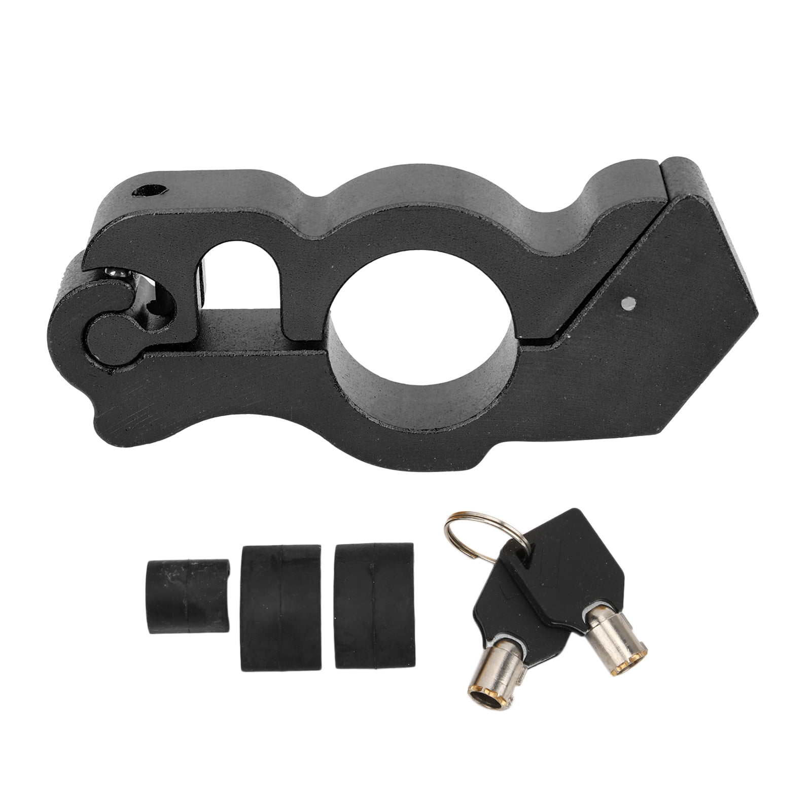 Aluminum Protective Motorcycle Lock with Built-in Wire for Braking Security