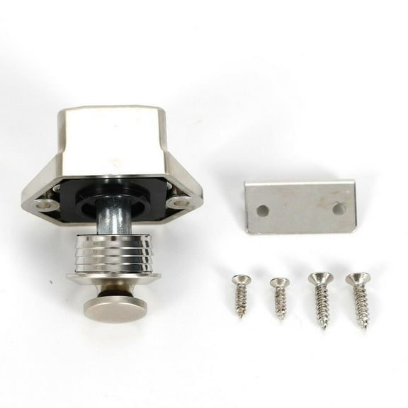 Aluminum Push Button Catch Pop Up Lock Knob Latch Cupboard Camper for RV Caravan Cabinet Parts