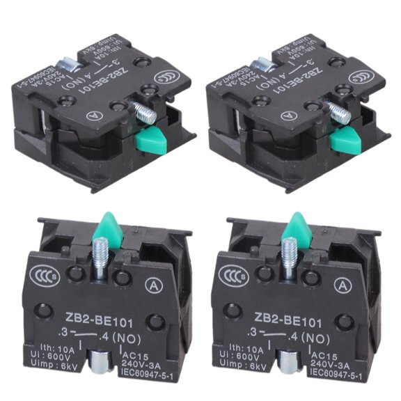 Aluminum Push Button Switches 4pc Set Operations Mechanism Suitable for Industrial Control and Electronic Prototyping