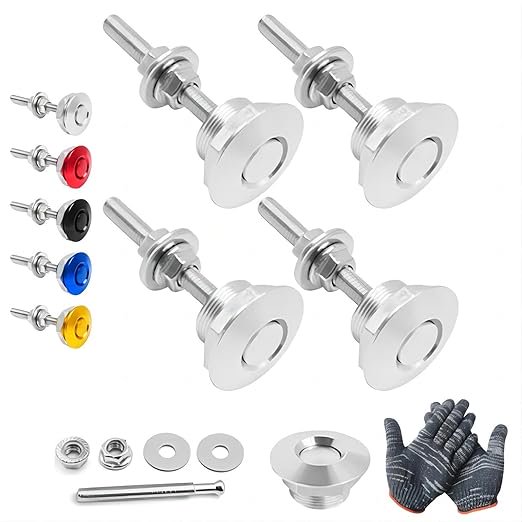 Aluminum Quick Release Fasteners, Quick Release Aluminum Latches, Quick Releases Lock, Touch Heavy-Duty Fasteners, Rust-Proof Flush Mount & Seamless Home DIY Elegance