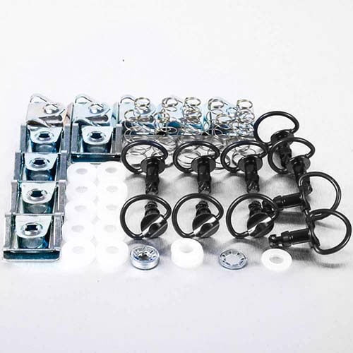 Aluminum Quick Release Stud 17mm D-Ring & CLIP3 Pack x10