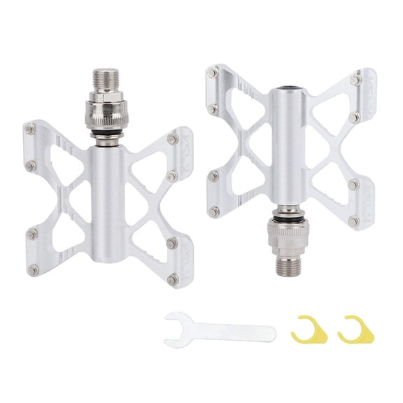 Aluminum Quick Releases Bicycles Pedals, 9/16Inch Flat Pedals Antislip Lightweight Dustproof Mountain Bicycles Pedals