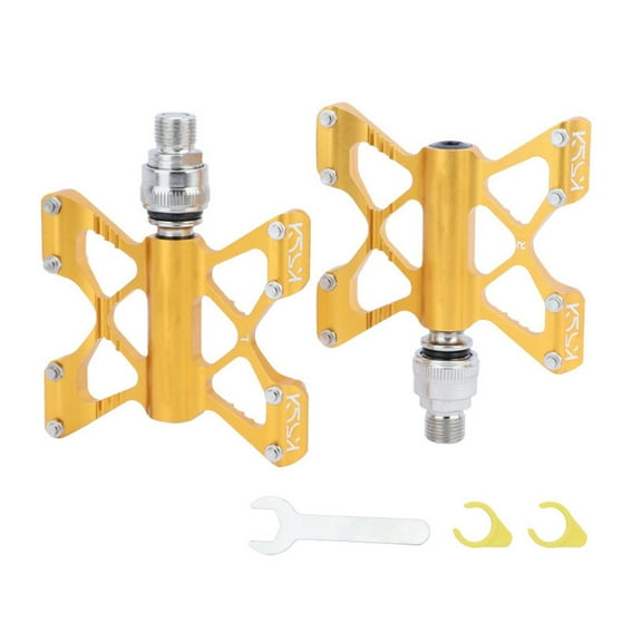 Aluminum Quick Releases Bicycles Pedals, 9/16Inch Flat Pedals Antislip Lightweight Dustproof Mountain Bicycles Pedals