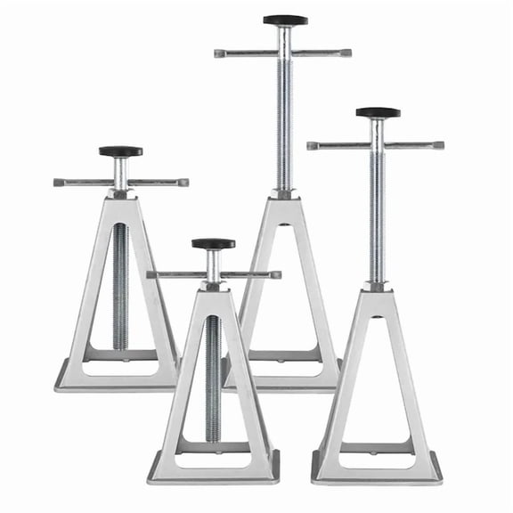 Aluminum RV Stabilizer Jacks 4 Pack for Travel Trailers and Campers,Heavy-Duty Single Screw Support up to 6000 lbs,Adjustable 11 to 17 inches