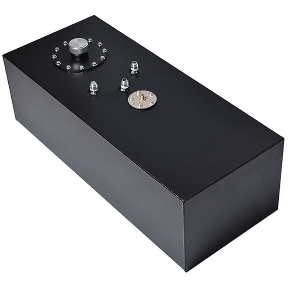 Aluminum Racing Drift Fuel Cell Gas Tank & Cap & Level Sender 15 Gallon 57L Black