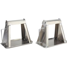 Aluminum Racing Jack Stands, Set of 2: 3000 lb. Capacity, Fixed 12" Height, Lightweight at Under 7 lbs. Each, 15.5" x 10" Footprint for Stability, 3/16" Material, Perfect for All Applications