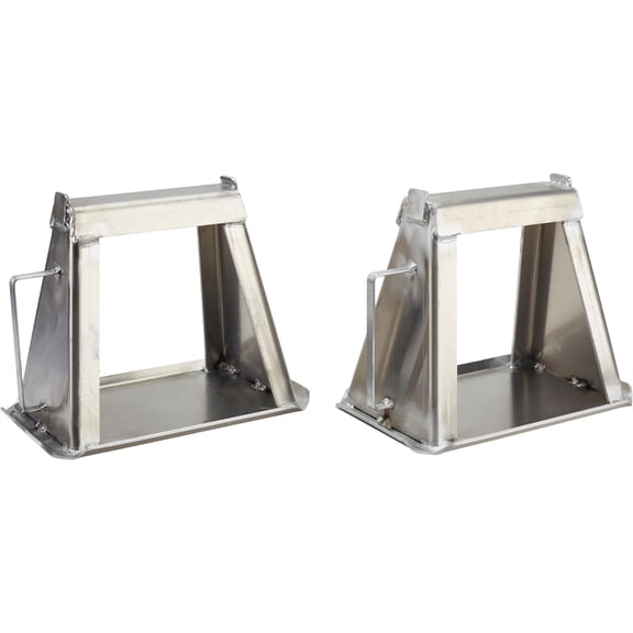 Aluminum Racing Jack Stands, Set of 2: 3000 lb. Capacity, Fixed 12" Height, Lightweight at Under 7 lbs. Each, 15.5" x 10" Footprint for Stability, 3/16" Material, Perfect for All Applications